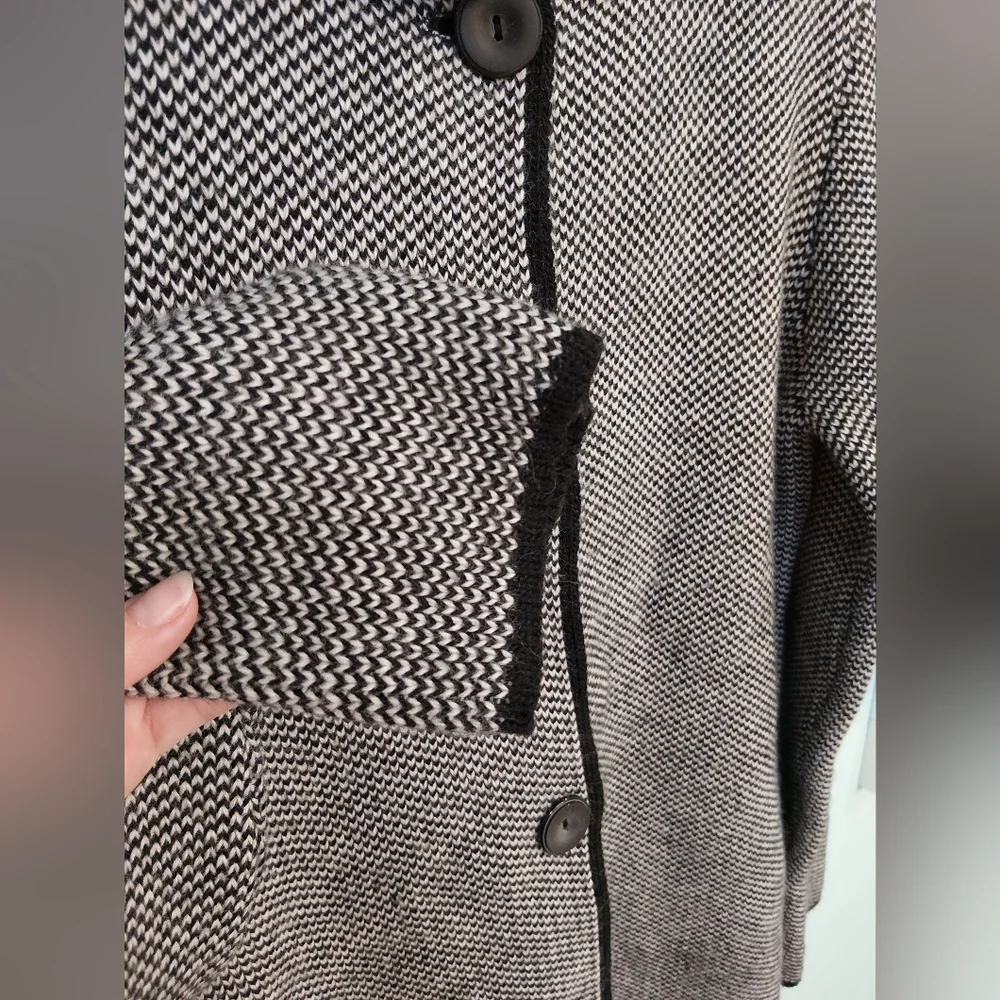 FREE SHIP. Cocogio Wool Italian Long Cardigan Coat Size Large